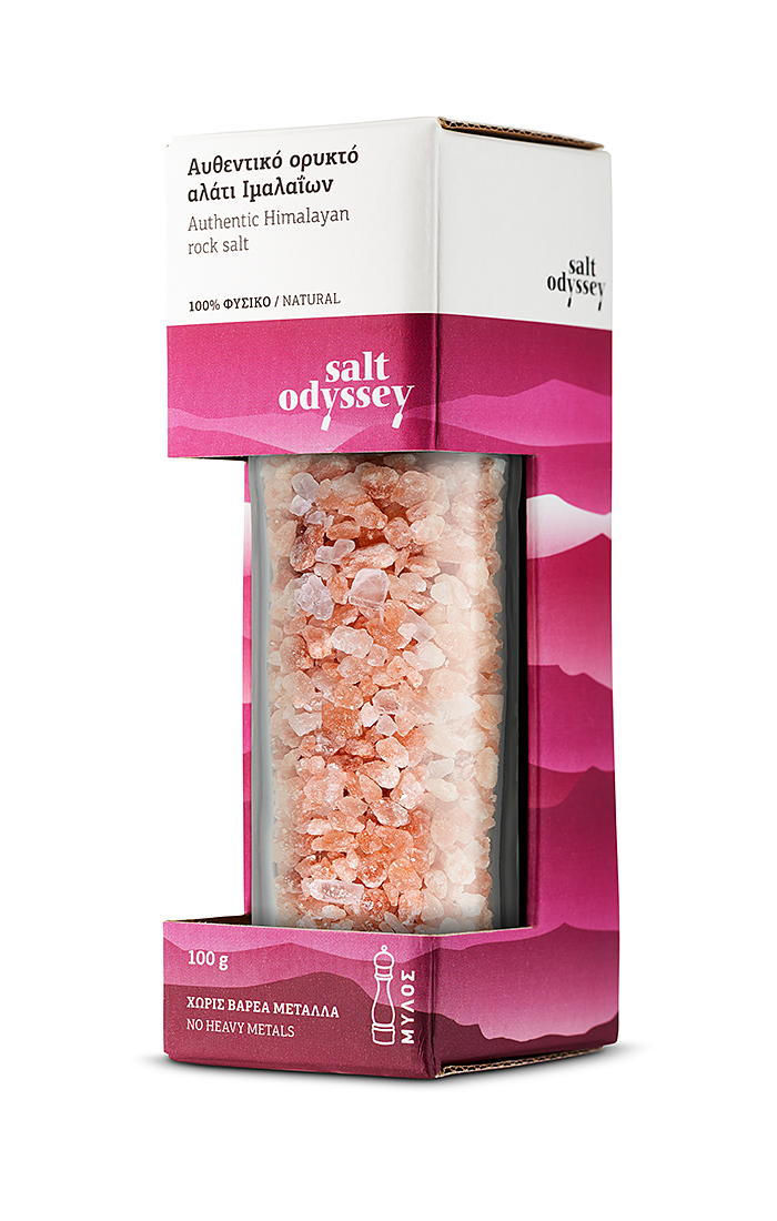 Himalayan salt in mill